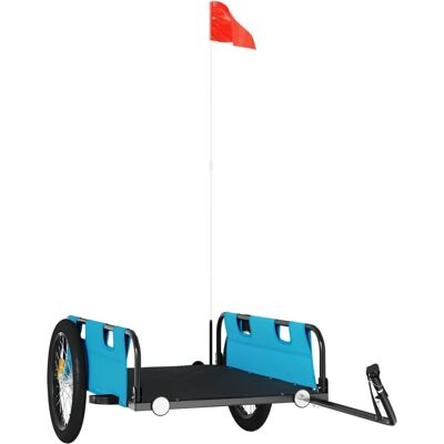 vidaXL Blue Bicycle Cargo Trailer - Bike Wagon Trolley vidaXL Blue Bicycle Cargo Trailer - Bike Wagon Trolley