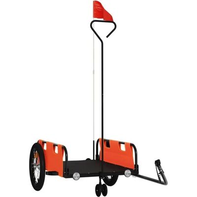 vidaXL Fahrradanhänger Orange - Nutzfahrzeug Anhänger vidaXL Fahrradanhänger Orange - Nutzfahrzeug Anhänger