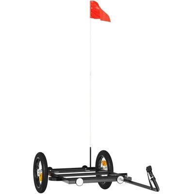 vidaXL Fietstrailer - Duurzaam IJzer - 122x53x28 cm - Fietstrailer vidaXL Fietstrailer - Duurzaam IJzer - 122x53x28 cm - Fietstrailer