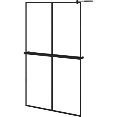 vidaXL Walk-in Duschwand - 118x190 cm, ESG Glas, Aluminium vidaXL Walk-in Duschwand - 118x190 cm, ESG Glas, Aluminium