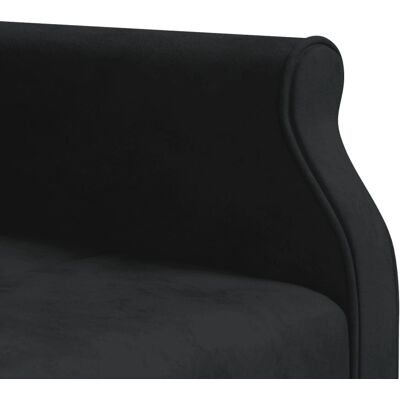 VIDAXL Canapé-Lit en L - Noir - 271x140x70 cm - Publicité VIDAXL Canapé-Lit en L - Noir - 271x140x70 cm - Publicité
