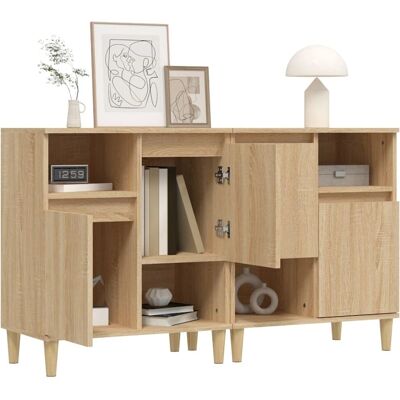 vidaXL 2-ladings Sonoma Eiken Kast - Opbergmeubel vidaXL 2-ladings Sonoma Eiken Kast - Opbergmeubel
