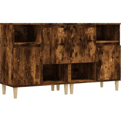 vidaXL Räuchereiche 2-tlg. Wohnzimmer Sideboard - Aufbewahrungsschränke vidaXL Räuchereiche 2-tlg. Wohnzimmer Sideboard - Aufbewahrungsschränke