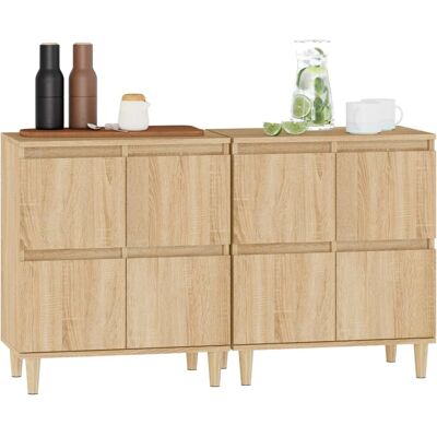 vidaXL Dressoir Sonoma Eik 2 stuks - Dressoir vidaXL Dressoir Sonoma Eik 2 stuks - Dressoir