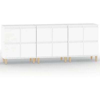 vidaXL 3185767 Weiße Holzwerkstoff-Sideboard - Sideboard vidaXL 3185767 Weiße Holzwerkstoff-Sideboard - Sideboard