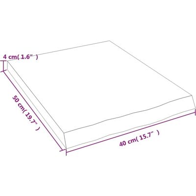 vidaXL 40x50x4cm Braune Badezimmer-Arbeitsplatte - Waschtisch vidaXL 40x50x4cm Braune Badezimmer-Arbeitsplatte - Waschtisch