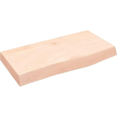 vidaXL Braune Badezimmerarbeitsplatte Massives Eichenholz 60x30x6cm - Waschtisch vidaXL Braune Badezimmerarbeitsplatte Massives Eichenholz 60x30x6cm - Waschtisch