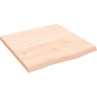 vidaXL Brown Solid Oak Bathroom Countertop 60x60 - Bathroom Countertop vidaXL Brown Solid Oak Bathroom Countertop 60x60 - Bathroom Countertop
