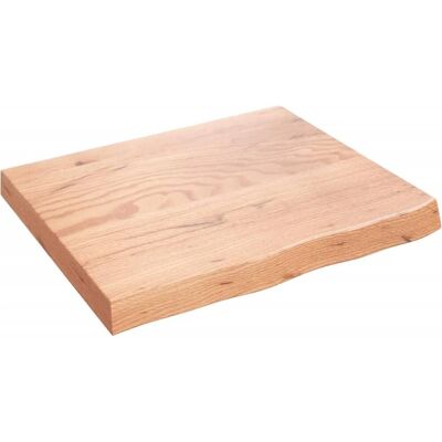 vidaXL Badkamerblad Lichtbruin 60x50x6 cm behandeld massief hout - Badkamerblad vidaXL Badkamerblad Lichtbruin 60x50x6 cm behandeld massief hout - Badkamerblad