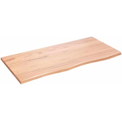 vidaXL Marron Clair 100x50x2 cm Plan de lavabo - Plan de lavabo de baño vidaXL Marron Clair 100x50x2 cm Plan de lavabo - Plan de lavabo de baño