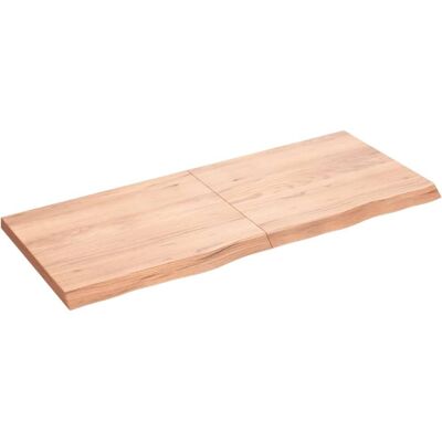 vidaXL Badezimmer-Arbeitsplatte Hellbraun 120x50x4cm Geöltes Massivholz - Badarbeitsplatte vidaXL Badezimmer-Arbeitsplatte Hellbraun 120x50x4cm Geöltes Massivholz - Badarbeitsplatte