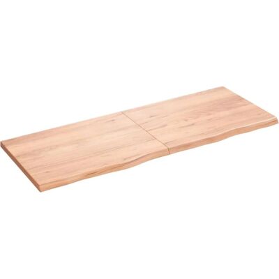 vidaXL Kylpyhuoneen taso vaaleanruskea 160x60x(2-4)cm Käsitelty massiivipuu - Kylpyhuoneen taso vidaXL Kylpyhuoneen taso vaaleanruskea 160x60x(2-4)cm Käsitelty massiivipuu - Kylpyhuoneen taso