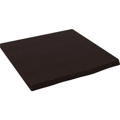 vidaXL Ciemnoszara 40x40x4cm Blat łazienkowy - Lite dąb vidaXL Ciemnoszara 40x40x4cm Blat łazienkowy - Lite dąb