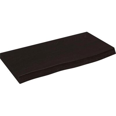vidaXL Countertop Salle de Bain Bois Massif Gris Foncé 60x30x4 cm - Plateau de Lavabo - Publicité vidaXL Countertop Salle de Bain Bois Massif Gris Foncé 60x30x4 cm - Plateau de Lavabo - Publicité