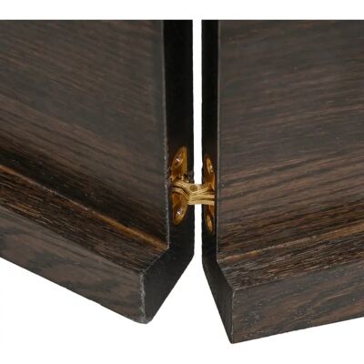 vidaXL Dunkelgrau 160x60x4cm Badezimmerplatte - Massives Eichenholz vidaXL Dunkelgrau 160x60x4cm Badezimmerplatte - Massives Eichenholz