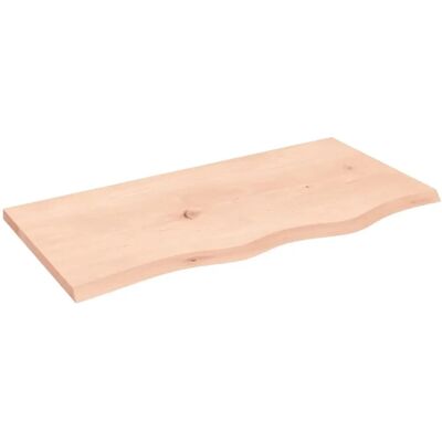 vidaXL Houten Tafelblad - 80x40x2cm Natuurlijke Eik - Onbehandeld vidaXL Houten Tafelblad - 80x40x2cm Natuurlijke Eik - Onbehandeld
