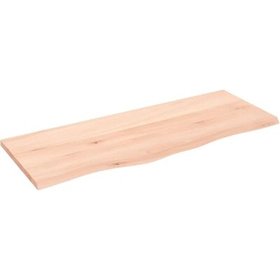 vidaXL Træbordplade - Massivt eg - Ubehandlet - 100x40x2 cm vidaXL Træbordplade - Massivt eg - Ubehandlet - 100x40x2 cm