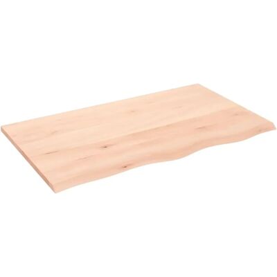 vidaXL Bordplade 100x60x2 cm Massiv Eg Ubehandlet - Bordplade vidaXL Bordplade 100x60x2 cm Massiv Eg Ubehandlet - Bordplade