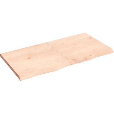 vidaXL 3156312 Mesa - Madera de roble maciza, marrón, 120x60 cm vidaXL 3156312 Mesa - Madera de roble maciza, marrón, 120x60 cm