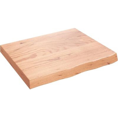 vidaXL Lysebrun Bordplade - Bordplade - Træ, Eg, Ubehandlet vidaXL Lysebrun Bordplade - Bordplade - Træ, Eg, Ubehandlet