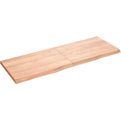 vidaXL Lyse brune massiv eg plade 140x50x4cm - Bordplade vidaXL Lyse brune massiv eg plade 140x50x4cm - Bordplade