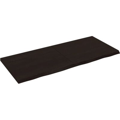 vidaXL 3156444 Donkere Grijze Massieve Eiken Tafelblad - Type Tafel vidaXL 3156444 Donkere Grijze Massieve Eiken Tafelblad - Type Tafel