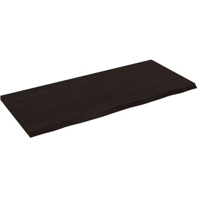 vidaXL 3156445 Donkergrijze Tafelblad Eikenhout 140x60cm vidaXL 3156445 Donkergrijze Tafelblad Eikenhout 140x60cm