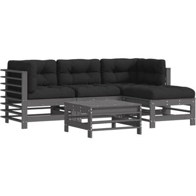Vida XL Europe B.V. vidaXL 5-tlg. Garten-Lounge-Set - Grau Vida XL Europe B.V. vidaXL 5-tlg. Garten-Lounge-Set - Grau