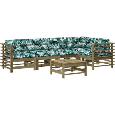 Vida XL Europe B.V. vidaXL 6-tlg. Garten-Lounge-Set - Braun Vida XL Europe B.V. vidaXL 6-tlg. Garten-Lounge-Set - Braun