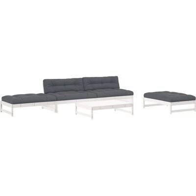 vidaXL Gartenmöbel-Set - 6-teiliges Lounge-Set mit Kissen vidaXL Gartenmöbel-Set - 6-teiliges Lounge-Set mit Kissen
