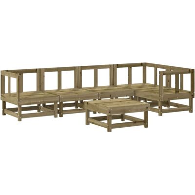 vidaXL Gartenmöbel-Set - Naturbehandelt Kiefer - 6-teilig vidaXL Gartenmöbel-Set - Naturbehandelt Kiefer - 6-teilig