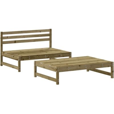 vidaXL Gartenmöbel-Set - Kiefernholz - Modulares Design vidaXL Gartenmöbel-Set - Kiefernholz - Modulares Design
