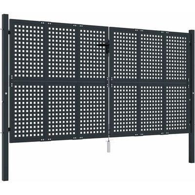 vidaXL Gartentor Stahl Anthrazit 300x175cm - Gartentor vidaXL Gartentor Stahl Anthrazit 300x175cm - Gartentor