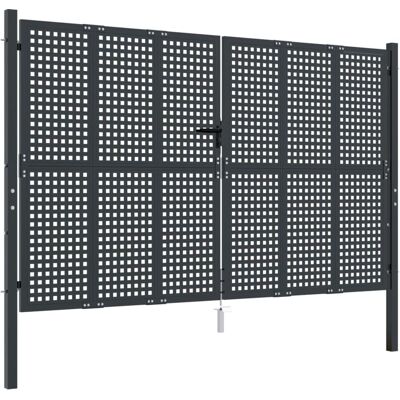 vidaXL Gartentor 300x225cm Stahl Anthrazit - Gartentor vidaXL Gartentor 300x225cm Stahl Anthrazit - Gartentor