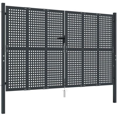 vidaXL Gartentor Stahl Anthrazit - Gartentor vidaXL Gartentor Stahl Anthrazit - Gartentor