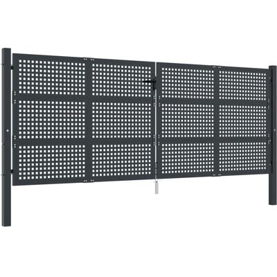 vidaXL Gartentor Stahl Anthrazit - Gartenpforte vidaXL Gartentor Stahl Anthrazit - Gartenpforte