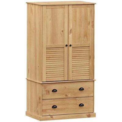 vidaXL Kleiderschrank VIGO Massivholz Kiefer - Kleiderschrank vidaXL Kleiderschrank VIGO Massivholz Kiefer - Kleiderschrank