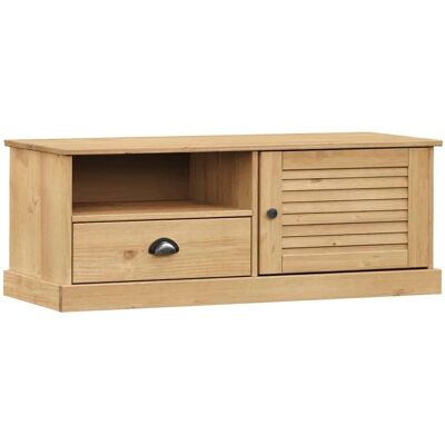vidaXL VIGO Gabinete de TV de Madera Maciza de Pino - Mueble de TV vidaXL VIGO Gabinete de TV de Madera Maciza de Pino - Mueble de TV