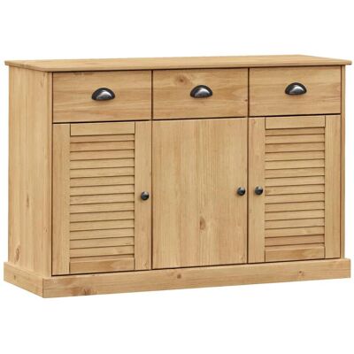 vidaXL VIGO Braune Massivholz Kiefer Sideboard - Wohnzimmer Aufbewahrung vidaXL VIGO Braune Massivholz Kiefer Sideboard - Wohnzimmer Aufbewahrung