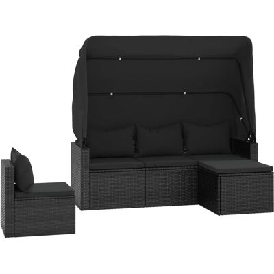 MAISONCHIC Gartensofa-Set - Wetterfester Polyrattan & Kissen MAISONCHIC Gartensofa-Set - Wetterfester Polyrattan & Kissen