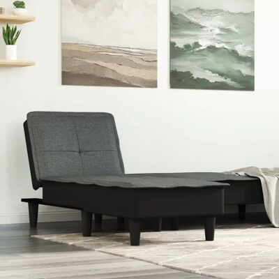 VIDAXL Maisonchic - Lang Sofa i Mørkegråt Stoff VIDAXL Maisonchic - Lang Sofa i Mørkegråt Stoff