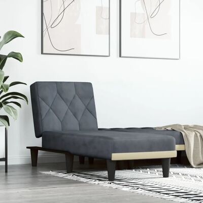 VIDAXL Maisonchic - Modell 5631 - Grauer Samt-Lehnstuhl - Produkttyp VIDAXL Maisonchic - Modell 5631 - Grauer Samt-Lehnstuhl - Produkttyp