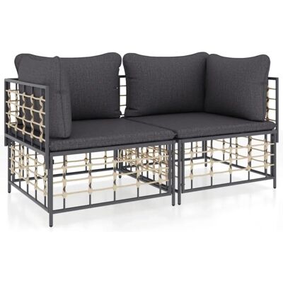 VidaXL Terrassensofa - Wetterfeste Modulare Eckcouch VidaXL Terrassensofa - Wetterfeste Modulare Eckcouch