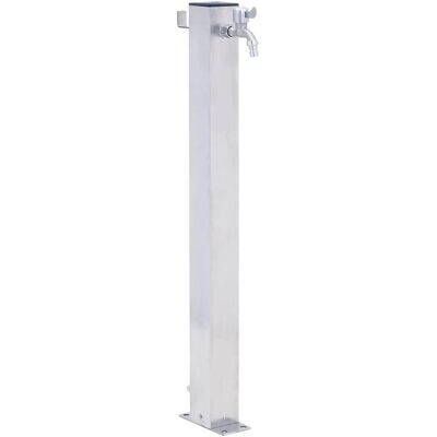 vidaXL Stainless Steel Water Fountain - 40cm Square Garden Decor vidaXL Stainless Steel Water Fountain - 40cm Square Garden Decor