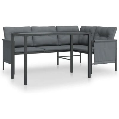VidaXL Gartenset - Robustes Stahl, Kissen, 168x116x65 cm VidaXL Gartenset - Robustes Stahl, Kissen, 168x116x65 cm