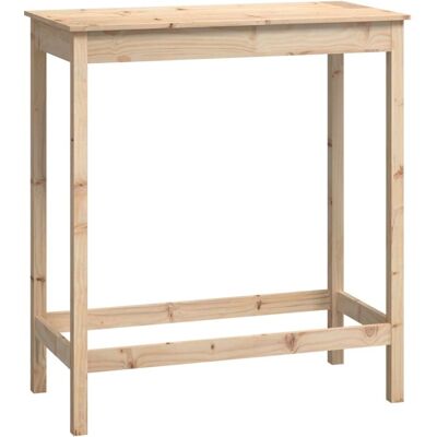 vidaXL Braune 100x50x110 cm Massiv Kiefer Holz Bar-Tisch vidaXL Braune 100x50x110 cm Massiv Kiefer Holz Bar-Tisch