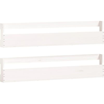 vidaXL Wandmontierter Schuhregal 2er Set Massives Kiefernholz - Schuhorganisation vidaXL Wandmontierter Schuhregal 2er Set Massives Kiefernholz - Schuhorganisation
