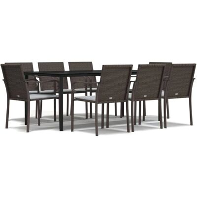 Maisonchic 9-tlg Garten Ess-Set mit Kissen - Outdoormöbel Maisonchic 9-tlg Garten Ess-Set mit Kissen - Outdoormöbel