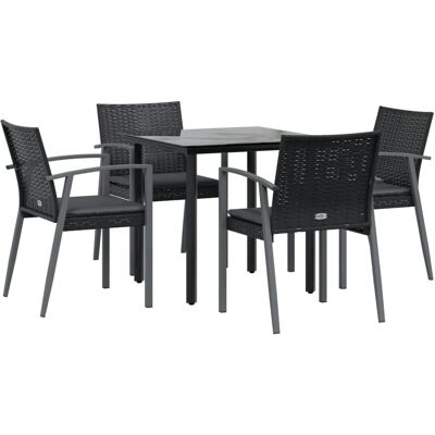 Maisonchic Modelo - Conjunto de Comedor para Jardín con Cojines - Conjunto de Comedor Maisonchic Modelo - Conjunto de Comedor para Jardín con Cojines - Conjunto de Comedor