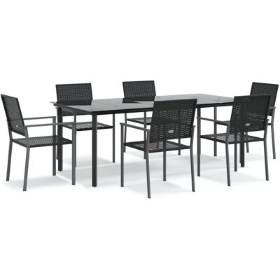 Maisonchic Model - Tuin Eetset met 6 Stoelen & Tafel Maisonchic Model - Tuin Eetset met 6 Stoelen & Tafel